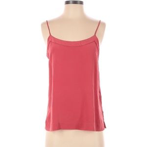Madewell Coral Pink Silk Tank, Size 8